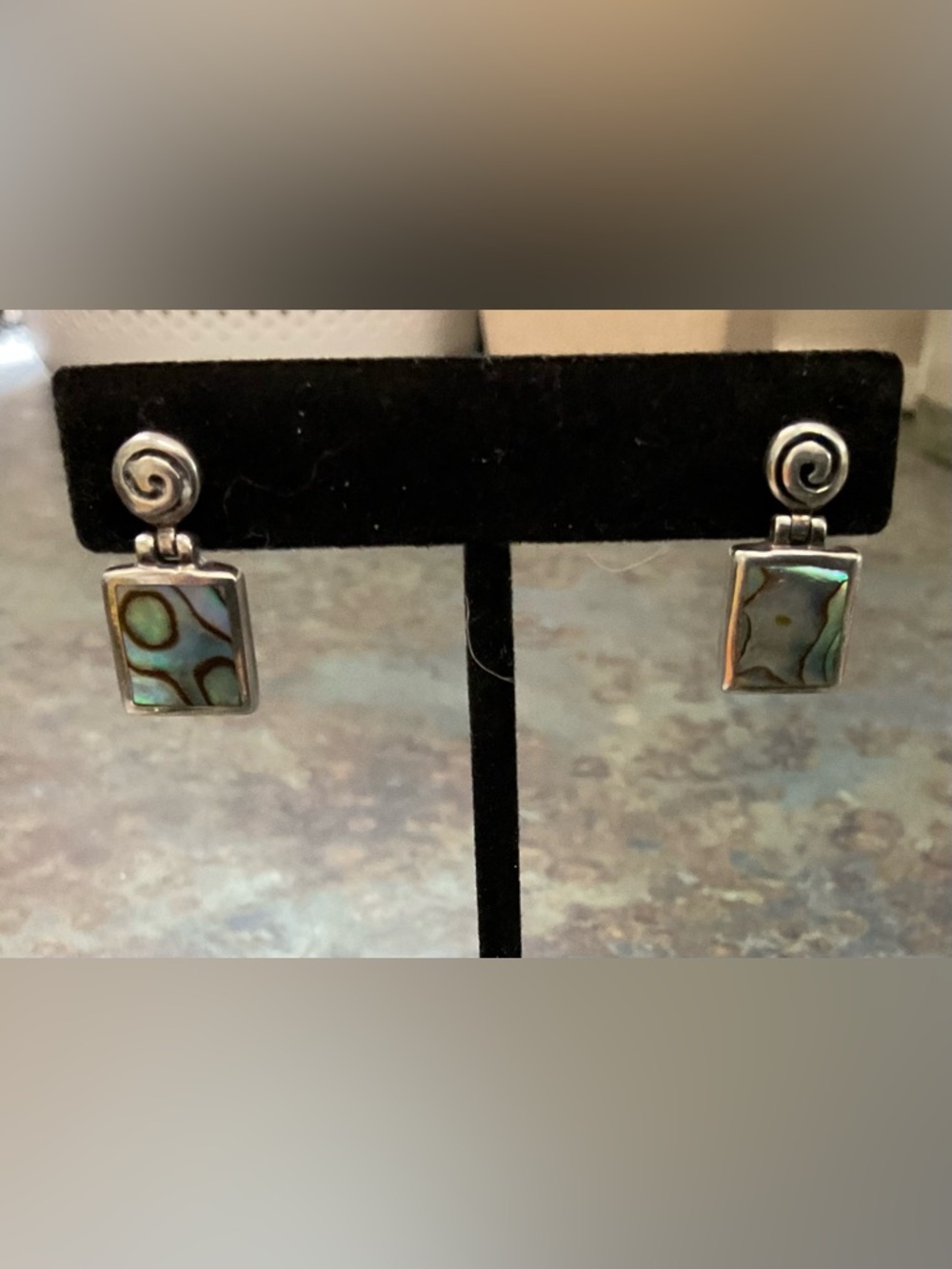 Black Velvet Earring Display Stand